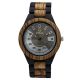 Coral Swiss Quartz Wooden Hand Watch