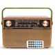 KEMAI MD 505BT FM/AM/SW 3 WOOD GRAIN RETRO RADIO
