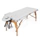 Professional Portable SPA Massage Folding Wooden Bed White