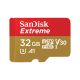 SANDISK SDHC 32GB MICRO SD EXTREME MEMORY CARD