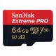 SANDISK SDHC 64GB EXTREME PRO MICRO SD MEMORY CARD        