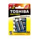 TOSHIBA AA 1.5V BATTERY 4+2 Pack
