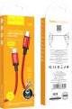 HOCO  X89 TYPE-C to TYPE-C Fast charging Brided DATA CABLE - 1mtr    