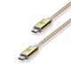 X Cell CB-300CC 1.5MTR GOLD COLOR USB TYPE-C TO USB TYPE-C CABLE