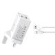 XO L65UK 2.4A TYPE C DUAL USB HOME CHARGER