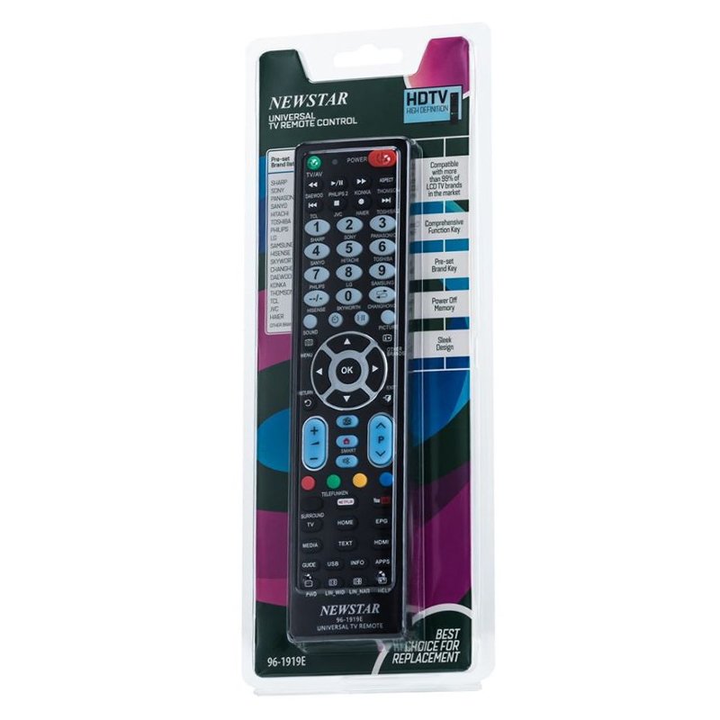 NEWSTAR 96-1919E UNIVERSAL TV REMOTE CONTROL
