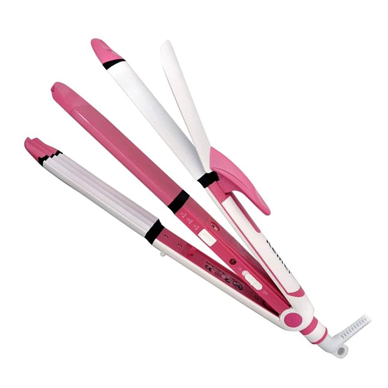 KEMEI 3 in 1 HAIR STRAIGHTENER KM 1291  