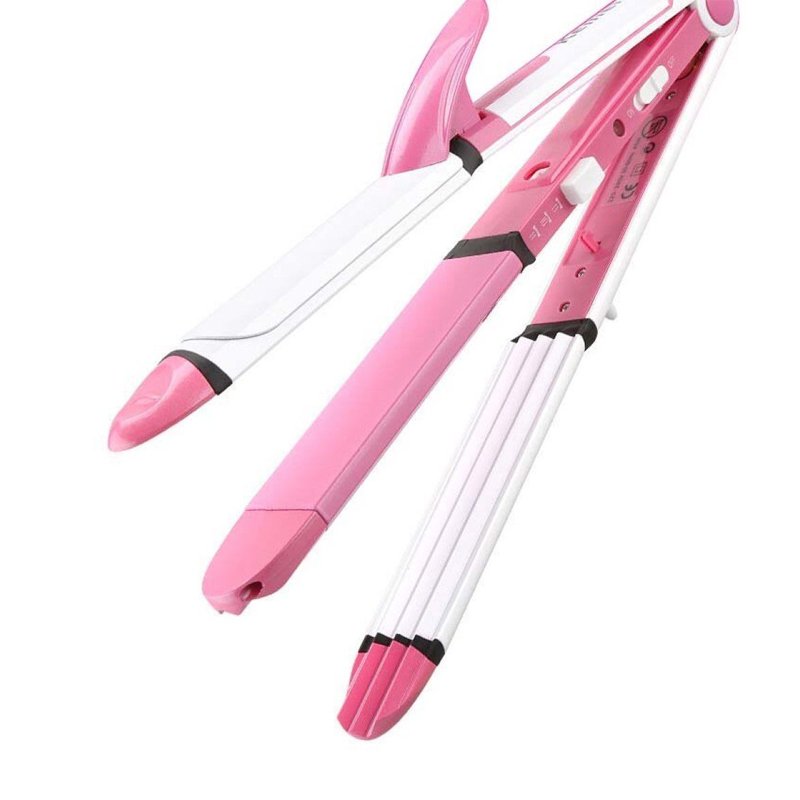 KEMEI 3 in 1 HAIR STRAIGHTENER KM 1291   - Image 2