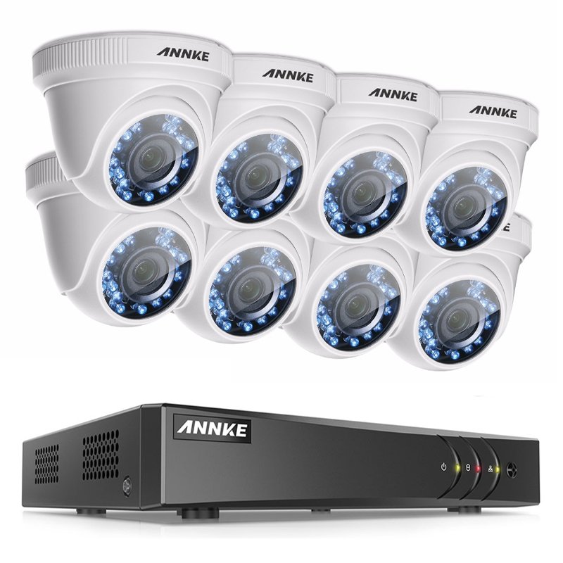 ANNKE DVR + Camera Set DN81R+C51BT*8