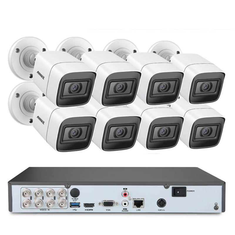 ⁦ANNKE DVR + Camera Set DT81DP+CR1BL*8⁩ - الصورة ⁦2⁩