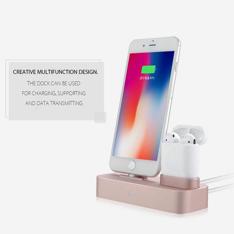 Coteetc 2 IN 1 LIGHTNING/IPHONE /AIRPODS CHARGING Dock - Image 2