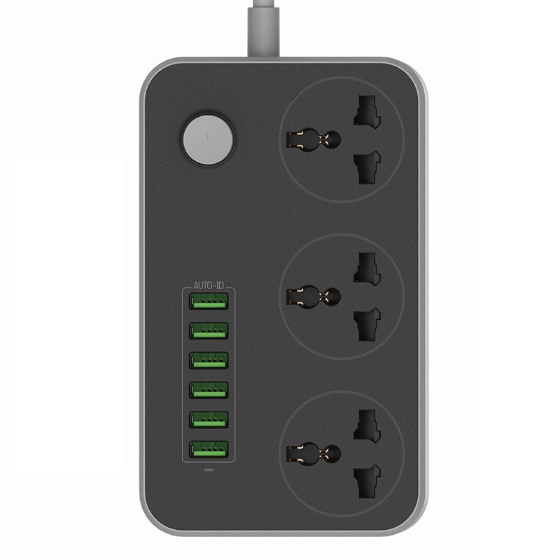 Lucky Hawk LH T21 5V 3.4A 3Power Socket 6 Usb Port