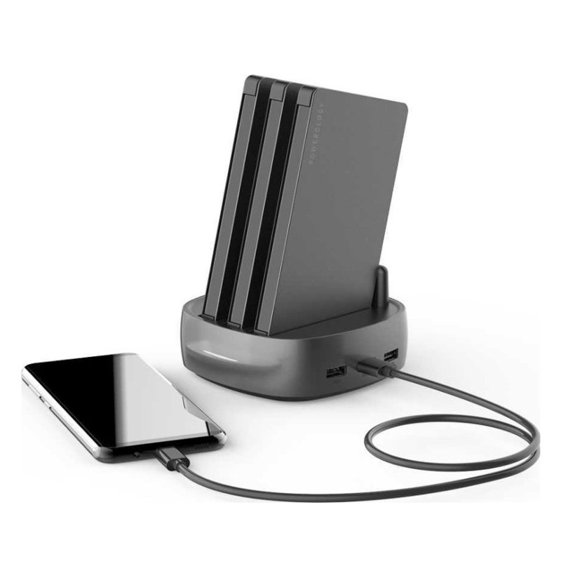 ⁦Powerology 8000mah 3 in 1 Power Bank Station⁩ - الصورة ⁦2⁩
