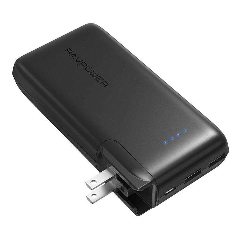 RAVPOWER 10050mAh Power Bank With AC Plug