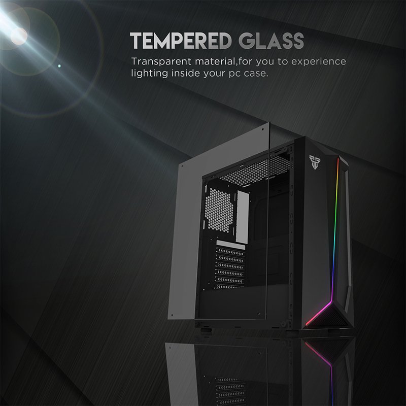 FANTECH PULSE CG71 BLACK RGB MIDDLE TOWER CASE - Image 3