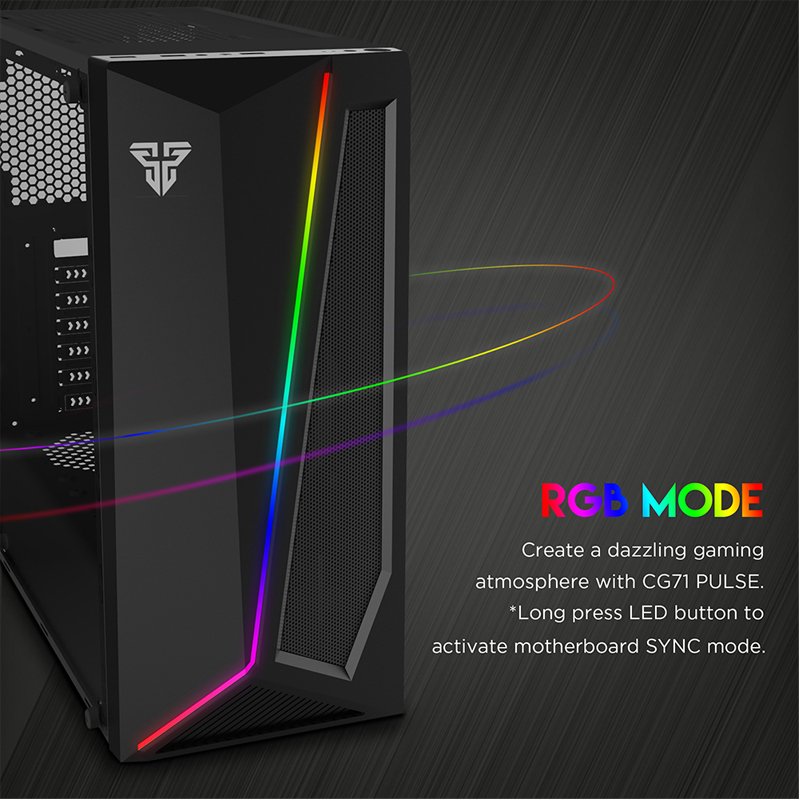 FANTECH PULSE CG71 BLACK RGB MIDDLE TOWER CASE - Image 4