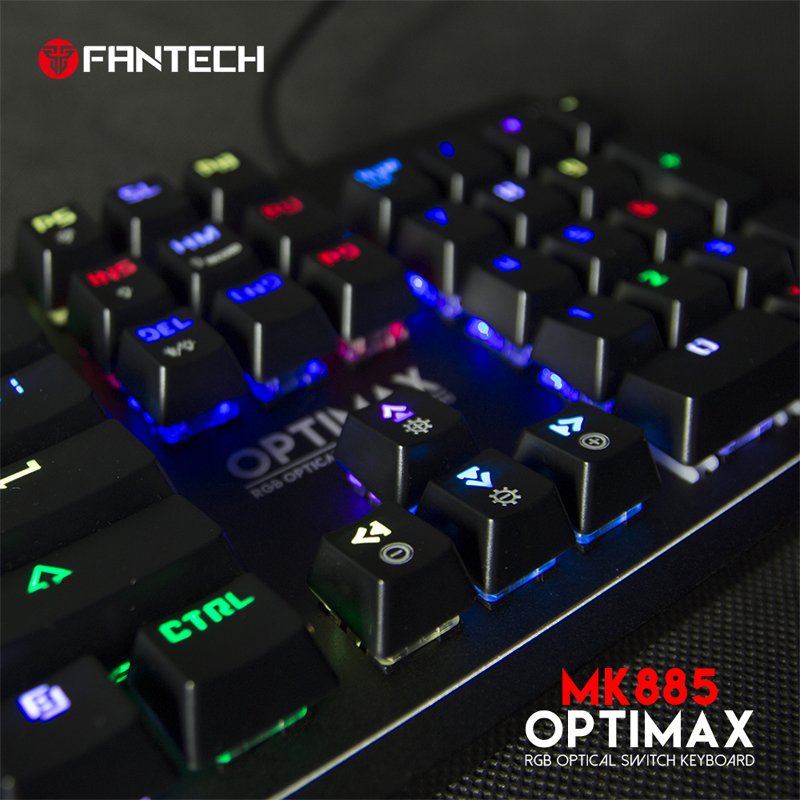 ⁦FANTECH MK885 OPTIMAX RGB OPTICAL SWITCH KEYBOARD ⁩ - الصورة ⁦3⁩