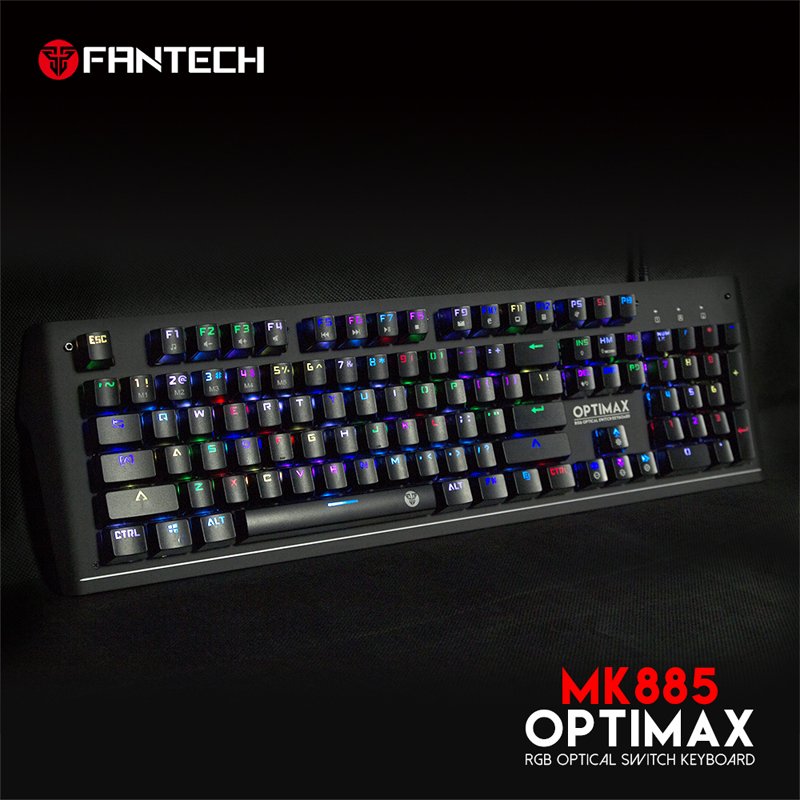 ⁦FANTECH MK885 OPTIMAX RGB OPTICAL SWITCH KEYBOARD ⁩ - الصورة ⁦4⁩