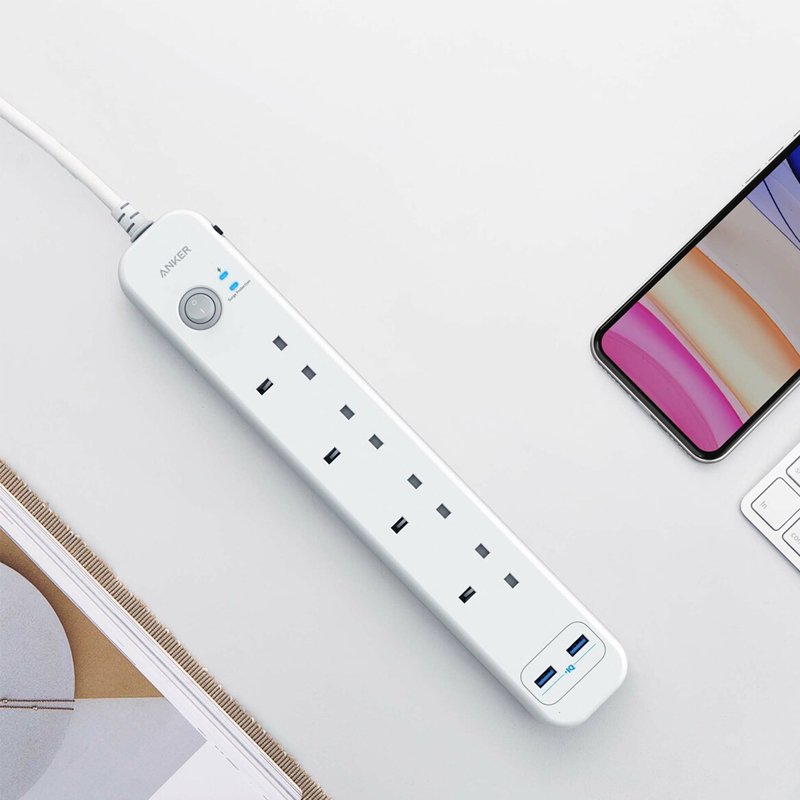 ⁦ANKER 6 IN 1 USB POWER STRIP⁩ - الصورة ⁦2⁩