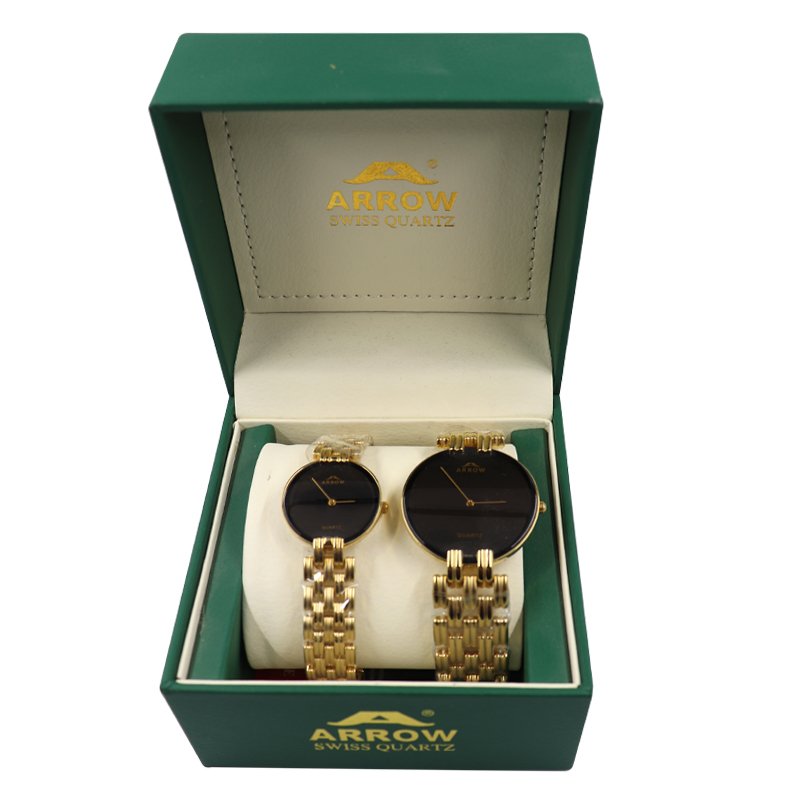 ARROW SWISS QUARTZ COUPLES HAND WATCHES