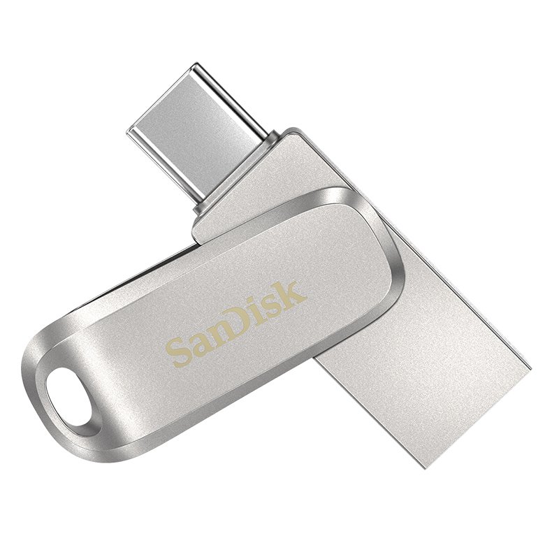 SANDISK ULTRA 64GB DUAL DRIVE LUXE USB TYPE-C FLASH DRIVE