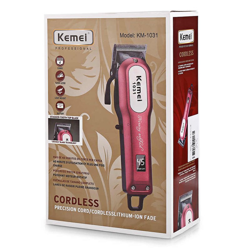 ⁦KEMEI PROFESSIONAL CORDLESS TRIMMER KM-1031 ⁩ - الصورة ⁦3⁩