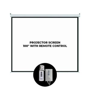 Projector Screen 100" With Remote Control