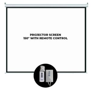 Projector Screen 150" With Remote Control