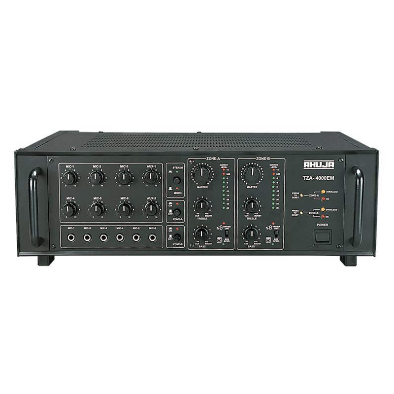 AHUJA TZA4000 200+200WRMS PA Amp W/6Mic/2Aux Inp AMPLIFIER