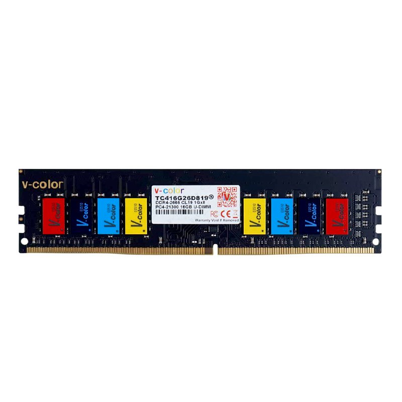 V COLOR CL19 GX8 U-DIMM DDR4-2666 MHZ RAM PC 16 GB