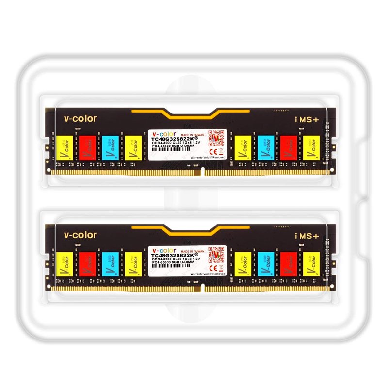 V COLOR CL22 1GX8 U-DIMM DDR4-3200 MHZ RAM PC 16 GB