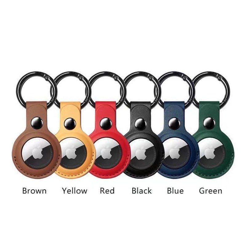 HDD LEATHER APPLE AIRTAG CASE KEY RING (1 Pc. Only)