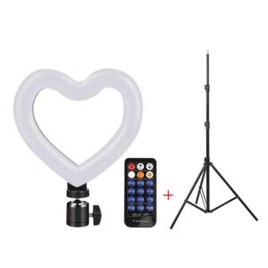 HEART SHAPED SELFIE RING LIGHT + STAND