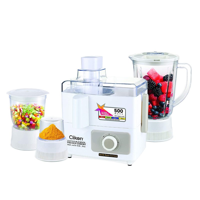 Clikon CK-1501 4 in 1 JUICER BLENDER MINCER & GRINDER