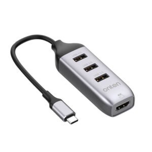 Onten 95118H USB-C to HDMI Adpater With 3 USB 3.0 Hub