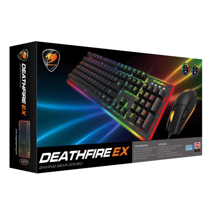 COUGAR DEATHFIRE EX GAMING GEAR COMBO