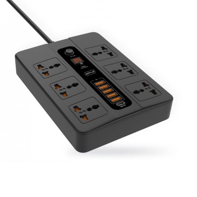 Digitplus DP-08PD Ultra High Speed Socket 3000W 6S/5USB/1PD 18W