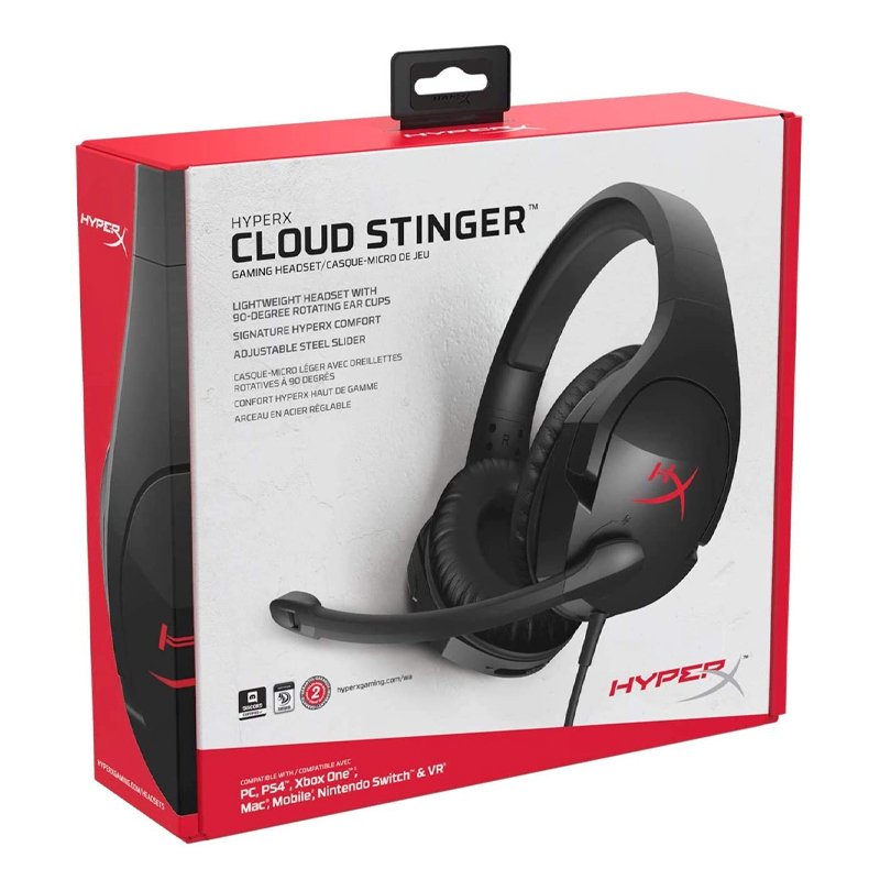 ⁦HyperX HX-HSCS-BK/AS Cloud Stinger Gaming Headset⁩ - الصورة ⁦2⁩