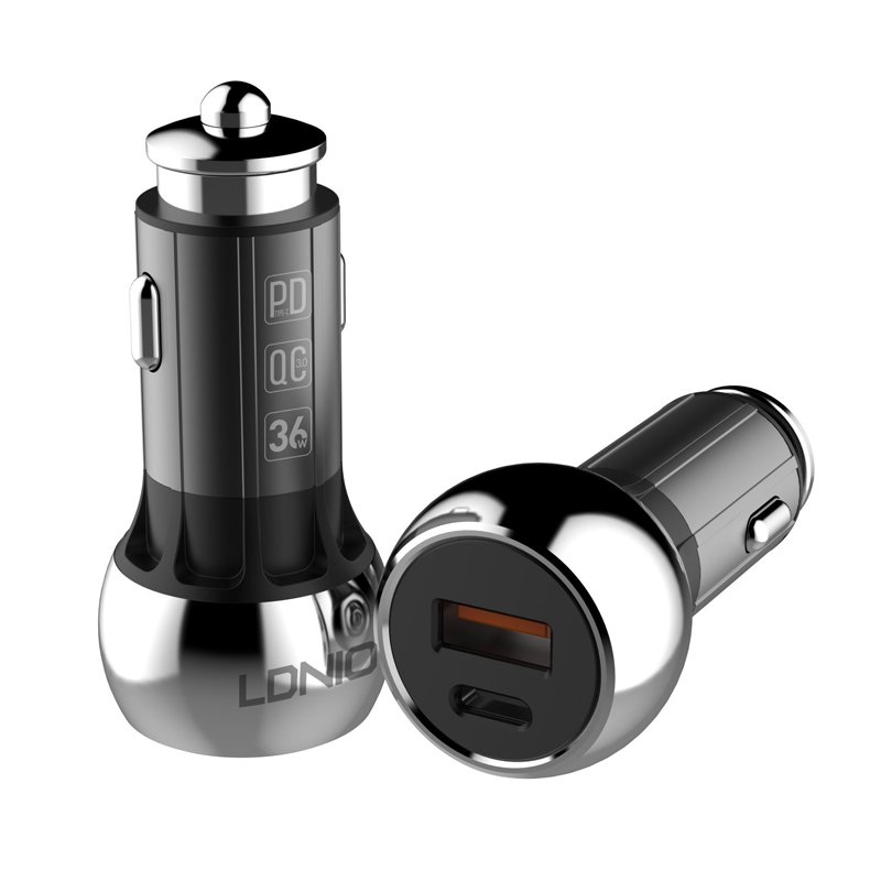 ⁦LDNIO C1 PD QUICK 3.0 36W FAST CAR CHARGER⁩ - الصورة ⁦2⁩