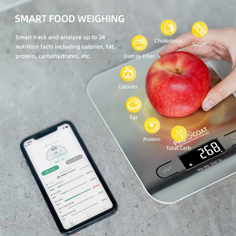 ⁦ProCoat KT630LB SMART KITCHEN STAINLESS STEEL SCALE⁩ - الصورة ⁦2⁩