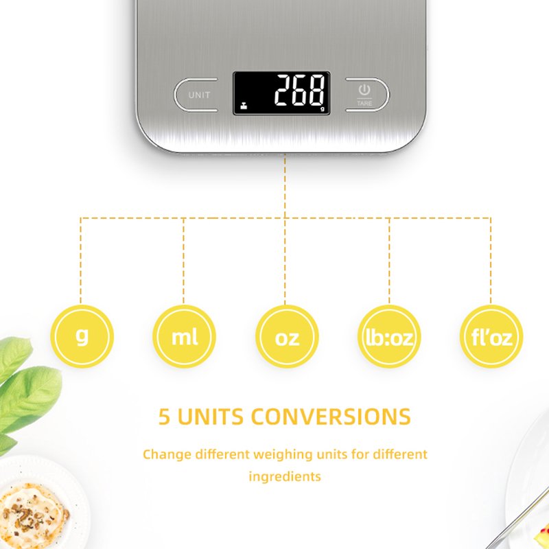 ⁦ProCoat KT630LB SMART KITCHEN STAINLESS STEEL SCALE⁩ - الصورة ⁦5⁩