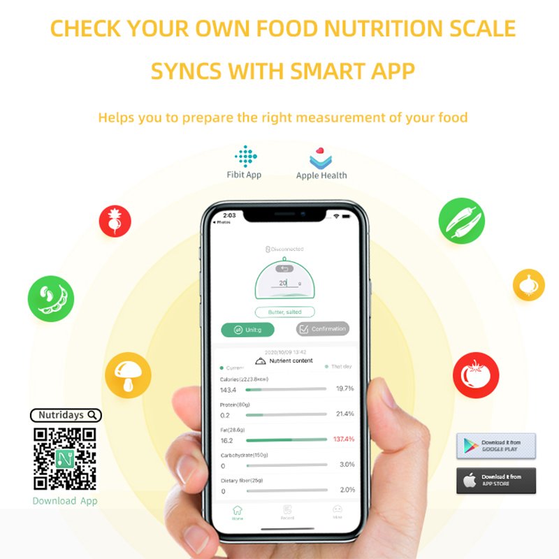 ⁦ProCoat KT630LB SMART KITCHEN STAINLESS STEEL SCALE⁩ - الصورة ⁦6⁩