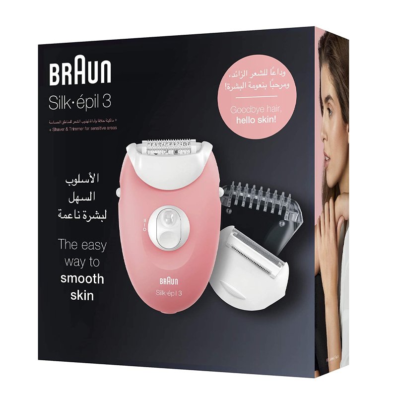 Braun Silk-épil 3 SE 3-440 Starter 3-in-1 Hair Removal Epilator