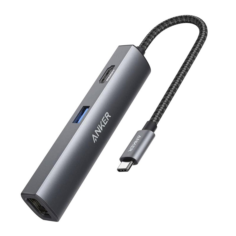 Anker A8338ha1 Power Expand 5 in 1 Usb C Ethernet Hub