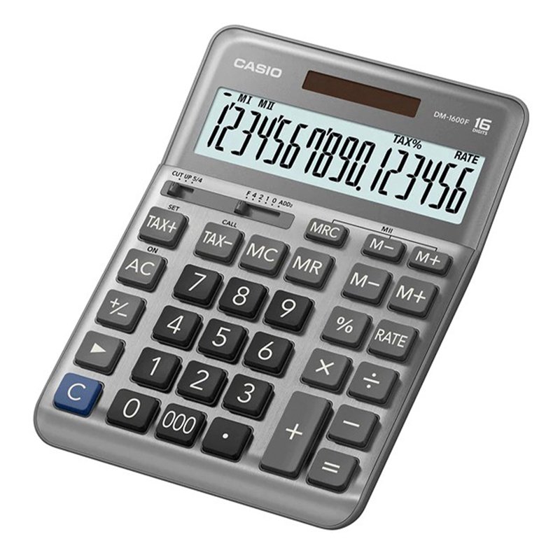CASIO DM-1600F ELECTRONIC CALCULATOR