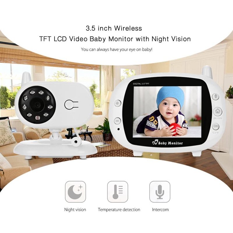 ⁦CRONY 3.5 inch TFT LCD BABY DIGITAL MONITOR⁩ - الصورة ⁦2⁩