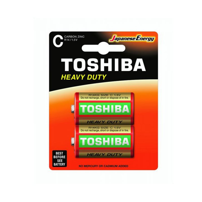 TOSHIBA 2xC size BP-2C 1.5V carbon zinc  BATTERY