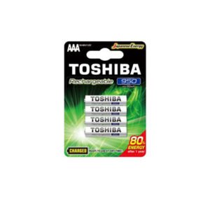 TOSHIBA 4xAAA 1.2V 950mah RECHARGEABLE BATTERY