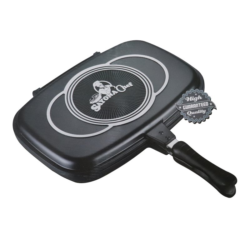 Sayona Chef Non Stick Double Grill Pan Sc3026 40Cm