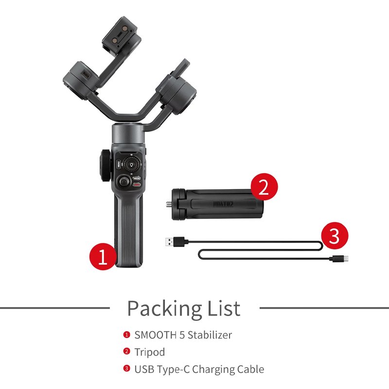 ZHIYUN SM-115 SMOOTH 5 GIMBAL - الصورة 2